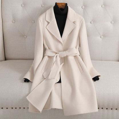 Autumn And Winter New Double-sided Cashmere Coat